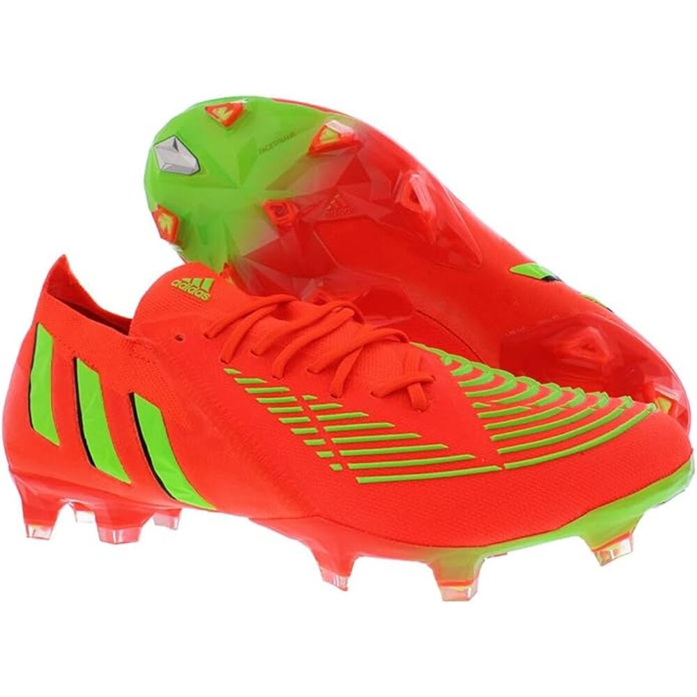 NWT adidas Unisex Predator 18.4 FxG Soccer Shoe,Red/Green/Black-MEN10.5